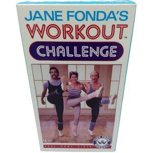 Jane Fondas Workout Challenge VHS 90 Minute Exercise Class Video Fitness Health